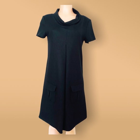 Fendi Black Short Sleeve Lambswool Dress Size EU 40 US 4 - Picture 3 of 11